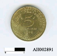 藏品(法國錢幣（五分）)的圖片